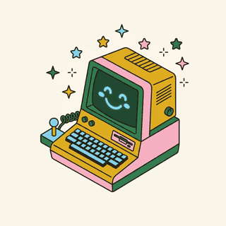 Retro computer terminal